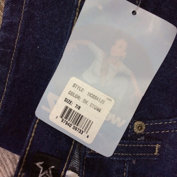 SQZ Pants size 7/8 Blue Jeans New Women - Picture 4 of 8